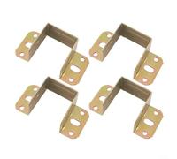 Gettimore 4 staffe di supporto per letto a forma di U per montaggio in metallo, cerniera di fissaggio centrale, rinforzo trasversale facile da installare, 32-40 mm (40 mm)