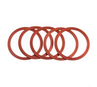 Gettimore 5 guarnizioni per movimento centrale in lega di alluminio, per CNC per mozzo distanziale rondelle per bicicletta, cassette volano, spessore 1-3 mm, accessori per bici (per rosso) (1 mm rosso