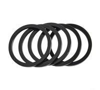 Gettimore 5 guarnizioni per movimento centrale in lega di alluminio, per CNC per mozzo distanziale rondelle per ruota della bicicletta, spessore 1-3 mm, accessori per bici (per rosso) (2,5 mm nero)
