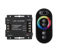 Gettimore 6 Tasti Touch RGB Controller DC12V-24V 30A Full Colour Light Strip Dimmer con 2.4G RF Remote Iron Shell Protezione da cortocircuito RGB
