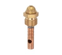 Gettimore Adattatore connettore torcia TIG, raccordo in rame con diametro esterno 8 mm, diametro interno 6 mm, larghezza esagonale 16 mm, lunghezza 54 mm, filettatura 5/8-18UNF per torcia TIG WP26