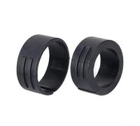 Gettimore Adattatore distanziale per manubrio per set di anelli, conversione da 25,4 mm a 31,8 mm, rondelle in plastica, nero, per Blackbird, Xingzhe, confezione da 4