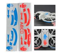 Gettimore Adesivo riflettente per DJI NEO, adesivo di sicurezza olografico in PVC, 17 x 9 cm, design rosso per una maggiore visibilità sul corpo del drone o sulle eliche