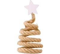 Gettimore Albero di Natale con perline in legno, stile scandinavo, decorazione moderna e minimalista