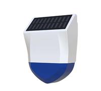 Gettimore Allarme acustico e luminoso per esterni a energia solare per TUYA Smart e ZigBee, design in ABS resistente alle intemperie con protezione antipioggia e sole, sirena di sicurezza compatta 20