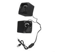 Gettimore Altoparlanti USB per computer con Rgb per l'illuminazione, 3w* 2 Sound Compact 0.5x7x10cm per Pc Laptop Desktop Gaming Music Audio