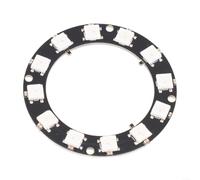 Gettimore Anello LED RGB 5V WS2812 per Arduino, modulo di luce pixel indirizzabile con controllo individuale del colore (12LED)