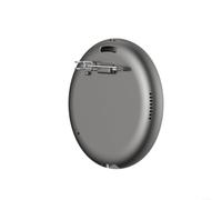 Gettimore Badge digitale anime, touch screen Ips da 1,7 pollici, traduzione multilingue in tempo reale, riduzione del rumore, registrazione video per iPhone per Android (grigio)