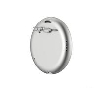 Gettimore Badge digitale anime, touch screen Ips da 1,7 pollici, traduzione multilingue in tempo reale, riduzione del rumore, registrazione video per iPhone per Android (bianco)