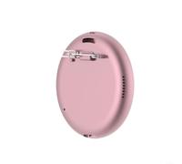 Gettimore Badge digitale indossabile per fan dell'anime, traduttore touch screen AI da 1,7 pollici e videoregistratore, standby lungo, cosplay ed eventi (rosa)