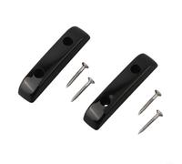 Gettimore Barra di traino per basso, confezione da 2, colore: nero | Design ergonomico, riduce l'affaticamento della mano, si adatta ai bassi jazz, include viti, finitura nera