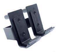 Gettimore Barra per bilanciere con gancio a J per Power Cage Power Rack con tubo quadrato a sgancio rapido montanti per diametri di foro in acciaio con imbottitura in nylon (per tubo da 75 mm 18od)