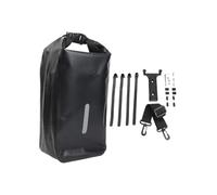 Gettimore Borsa anteriore per forcella da 10 l, per scooter elettrico, mountain bike, impermeabile, in PVC, per manubrio della bicicletta, con supporto a sgancio rapido, colore nero