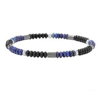 Gettimore Bracciale elastico in pietra naturale, 19 cm, per zebra diaspro naturale