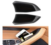 Gettimore Bracciolo per auto, maniglia laterale anteriore, vassoio portaoggetti in plastica ABS con tappetino antiscivolo, compatibile con BMW Serie 5 G30 G31 2017-2019, nero