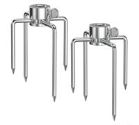 Gettimore Confezione da 2 forchette per girarrosto Onlyfire 6003 6004, adatte per aste quadrate da 1/2 esagonale e 3/8 5/16 pollici, resistenti in acciaio inossidabile per barbecue