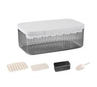 Gettimore Contenitore di fabbricazione del ghiaccio del silicone con il coperchio, tipo scatola di immagazzinaggio del ghiaccio, scatola di fabbricazione del ghiaccio