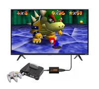 Gettimore Convertitore adattatore HDMI 1080P per Nintendo 64 SNES GameCube, cavo HD con uscita video e audio digitale, compatibile con le modalità di visualizzazione PAL NTSC