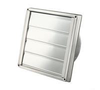 Gettimore Copertura per condotto di sfiato resistente alle intemperie per asciugatrice, cucina e bagno, con viti di ventilazione sigillate per anello (150 mm)