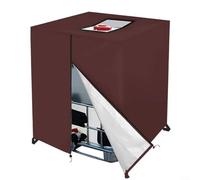 Gettimore Copertura per contenitore IBC Oxford 420D, impermeabile, resistente ai raggi UV, per serbatoi d'acqua da 1000 l, resistente alle intemperie verde (caffè)