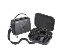 Gettimore Custodia impermeabile per DJI Pocket 3 Creator COMBO, custodia in pelle PU di grande capacità con tracolla regolabile per microfono 2 e mini treppiede