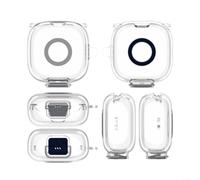 Gettimore Custodia in silicone per Anker per Soundcore P31i, custodia protettiva con supporto, impugnatura leggera, custodia di ricarica per auricolari, rosa (bianco)