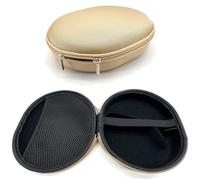 Gettimore Custodia per cuffie compatibile con Bose QC25 QC35 QC45 e Anker serie Q, tessuto resistente con tasca a rete e tracolla, nero/kaki