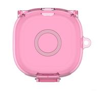 Gettimore Custodia protettiva morbida per SHOKZ OpenFit 2 T920, custodia flessibile trasparente con protezione a 360 gradi, skin per cuffie (rosa trasparente)