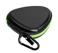 Gettimore Custodia rigida in EVA per plettro per chitarra con sezioni multiple per un'organizzazione efficiente e protezione durante i viaggi o l'uso quotidiano (nero)