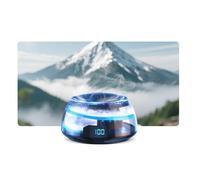 Gettimore Diffusore di deodorante per auto ricaricabile con luce ambientale e filtro ai carboni attivi, per la rimozione di odori e formaldeide, nero C