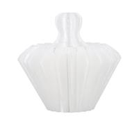 Gettimore Fermo a forma di filtro per la preparazione del caffè, strumento di stampa per carta da filtro PETG con 20 nervature, 75 x 75 x 70 mm, compatibile con filtri origami