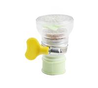 Gettimore Filtro dell'acqua per lavello bagno e cucina, prolunga girevole a 360° con doccetta a risparmio idrico, compatibile con rubinetti da 16-22 mm, in polipropilene, 1 pezzo