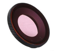 Gettimore Filtro per obiettivo subacqueo per DJI Action 5 Pro/4, custodia in alluminio resistente all'appannamento, senza cuciture, per fotografia subacquea, rosso chiaro (rosso chiaro)
