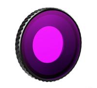 Gettimore Filtro per obiettivo subacqueo per DJI Action 5 Pro/4, custodia in alluminio resistente all'appannamento, senza cuciture, adatto per fotografia subacquea, rosso chiaro (viola)