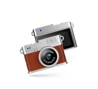 Gettimore Fotocamera digitale compatta 1080p con schermo LCD IPS da 0,96 pollici, video 30 FPS, angolo di 70°, supporta scheda TF da 128 GB, portatile da viaggio - nero marrone