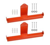 Gettimore Gancio da parete in acciaio resistente per soffiare foglie, con rivestimento arancione protettivo, organizer salvaspazio per Stihl BG50, BG56, BG66, BG86 Series