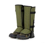 Gettimore Ghette impermeabili per escursionismo, protezione gambe per neve, sabbia, detriti, ghette in nylon Oxford, con e per trekking, alpinismo, sci, unisex, verde, nero, giallo (verde)