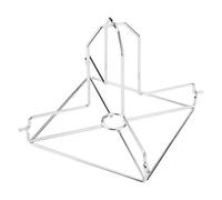 Gettimore Griglia pieghevole per pollo in acciaio inox, per cottura in forno e grill, design verticale per una distribuzione uniforme del calore e una facile pulizia, adatta a griglie a carbone o a