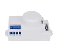 Gettimore Interruttore del sensore di movimento a microonde da 5,8 GHz, rilevamento a 360 gradi, tempo di ritardo regolabile per il controllo dell'illuminazione