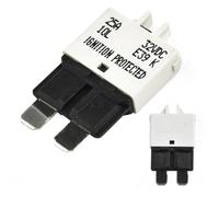 Gettimore Interruttore di circuito a lama ripristinabile manuale 5-30 A 12 V/24 V per applicazioni automobilistiche, barche, marine e rally, conforme SAEJ553 SAEJ1171, compatibile con blocco fusibili