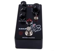Gettimore King Fuzz Distortion - Pedale per effetti per chitarra, 4 modalità Dirty Vintage Turbo Fat, LM308/OP07DP, DC9V