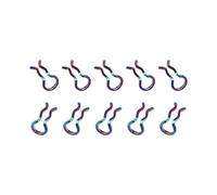 Gettimore Kit di 10 clip a molla per pinza freno in acciaio inox, per Shimano XT/SLX/XTR e Formula Mega, compatibile con freni a disco per bicicletta