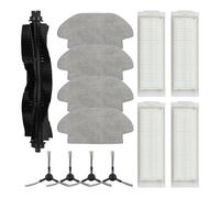Gettimore Kit di accessori per robot aspirapolvere Everybot 3i, Karcher RCV 3, Haier Probot DTX con spazzola principale, spazzole laterali, filtri HEPA e panni bagnati
