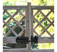 Gettimore Kit di chiavistello automatico per cancello con meccanismo autobloccante per esterni, giardino, piscina e recinzione in metallo