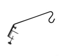 Gettimore Kit di ganci in acciaio inox per ringhiera verticale, altezza regolabile, supporto per mangiatoia per uccelli fino a 6,8 kg, nero (71,1 cm)
