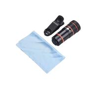 Gettimore Kit di lenti professionali per telefono con obiettivo macro, grandangolo, teleobiettivo e fisheye per smartphone, struttura in alluminio, compatibile con la maggior parte dei telefoni