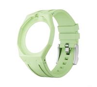 Gettimore Kit di protezione per orologio in silicone per Swatch X per custodia reale, resistente ai graffi, copertura precisa per pulsanti per l'uso quotidiano (verde chiaro)