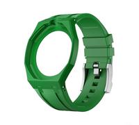 Gettimore Kit di protezione per orologio in silicone per Swatch X per custodia reale, resistente ai graffi, copertura precisa per pulsanti per l'uso quotidiano (verde scuro)