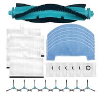 Gettimore Kit di ricambio per aspirapolvere per Conga 2499 Ultra Home Advanced, 1 spazzola principale + 4 filtri + 6 panni + 6 sacchetti per la polvere + 8 spazzole laterali