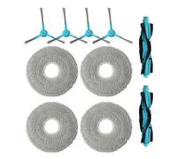 Gettimore Kit di ricambio per spazzola principale e spazzola laterale per robot aspirapolvere Cecotec Conga 20090 ProAI, in microfibra resistente e accessori in plastica per una pulizia efficiente dei